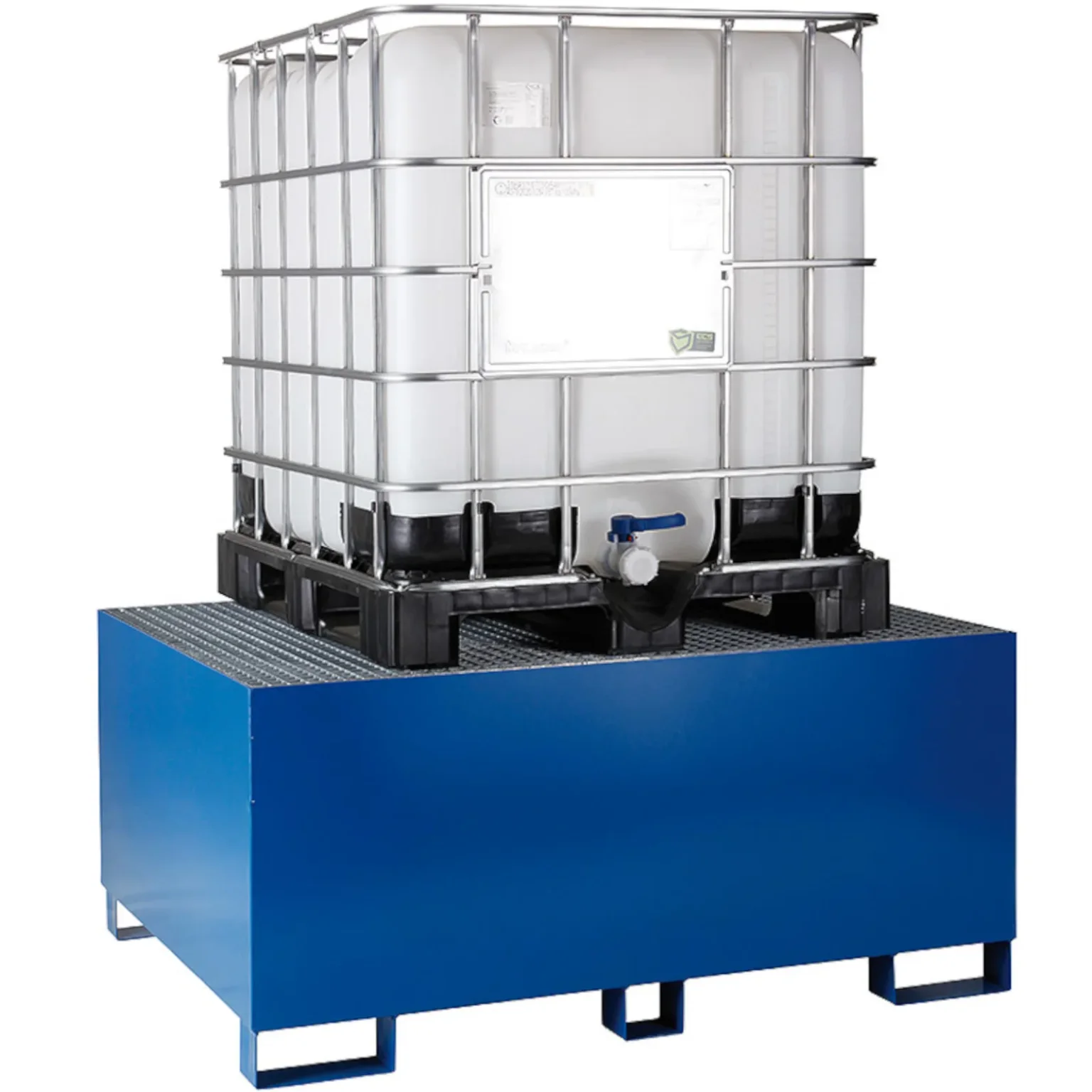 Felfogó tálca a MAUZER 1000L IBC raklapos konténerhez