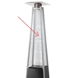 Tub de sticlă pentru lampa încălzitorului cu gaz PIRAMIDA 5