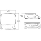 RANGER 3000 15 kg / 0,5 g professzionális ipari asztali mérleg akkumulátorral – OHAUS R31P15 3