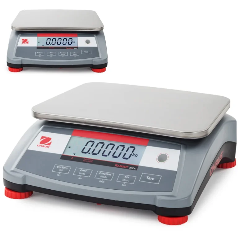 RANGER 3000 15 kg / 0,5 g professzionális ipari asztali mérleg akkumulátorral – OHAUS R31P15