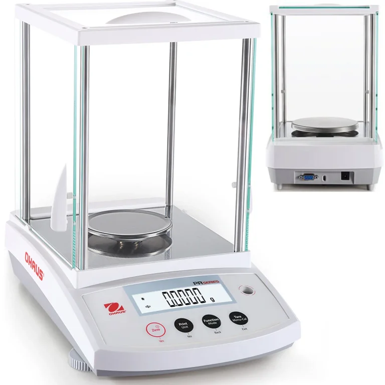 Professzionális, M-hitelesített analitikai laboratóriumi mérleg LCD kijelzővel, 220 g / 0,1 mg - OHAUS PR224M