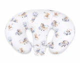 Replacement Cover for Bobono Twin Nursing Pillow – 100% Cotton - Blue Sky Bears 3