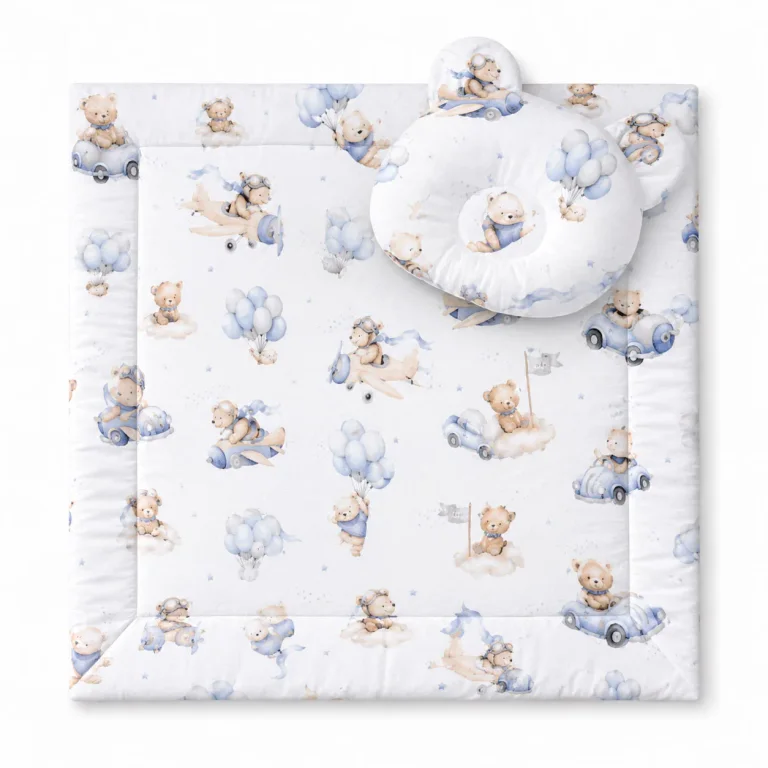 Duvet with pillow Teddy - 2pcs set - Blue Sky Bears