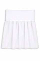 Dust Ruffle Crib - Bed Skirt - Masking flounce 120x60cm - white