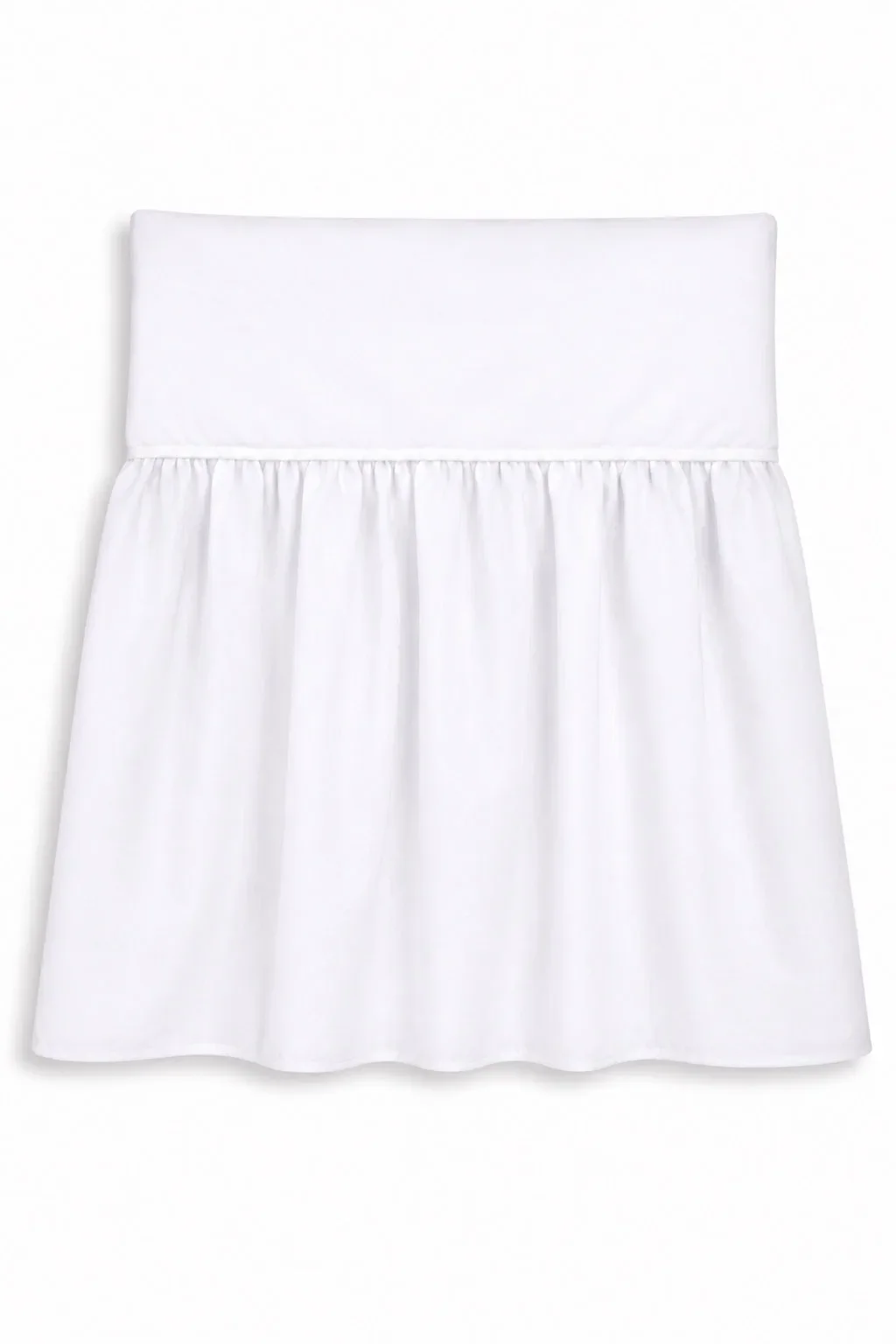 Dust Ruffle Crib - Bed Skirt - Masking flounce 120x60cm - white