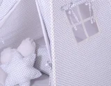 Teepee tent for kids + decorative feathers - grey rosette 5