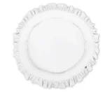Nest with flounce - white