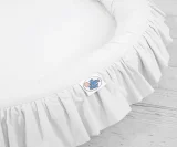 Nest with flounce - white 2
