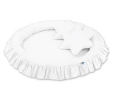 Nest with flounce - white 8