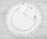 Nest with flounce - white 9