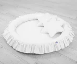 Nest with flounce - white 10