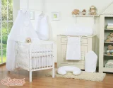 Bedding set 5-pcs with mosquito-net- Hanging Hearts white 4