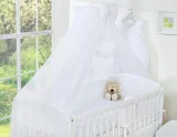 Bedding set 5-pcs with mosquito-net- Hanging Hearts white 5