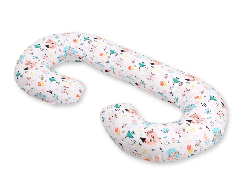 Cotton  pillowcase for pregnancy Pillow C - blue teddy bears