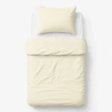 Cotton children's bedding set, 2 pieces, pillowcase 60x40 cm and duvet cover 120x90 cm - cream 4