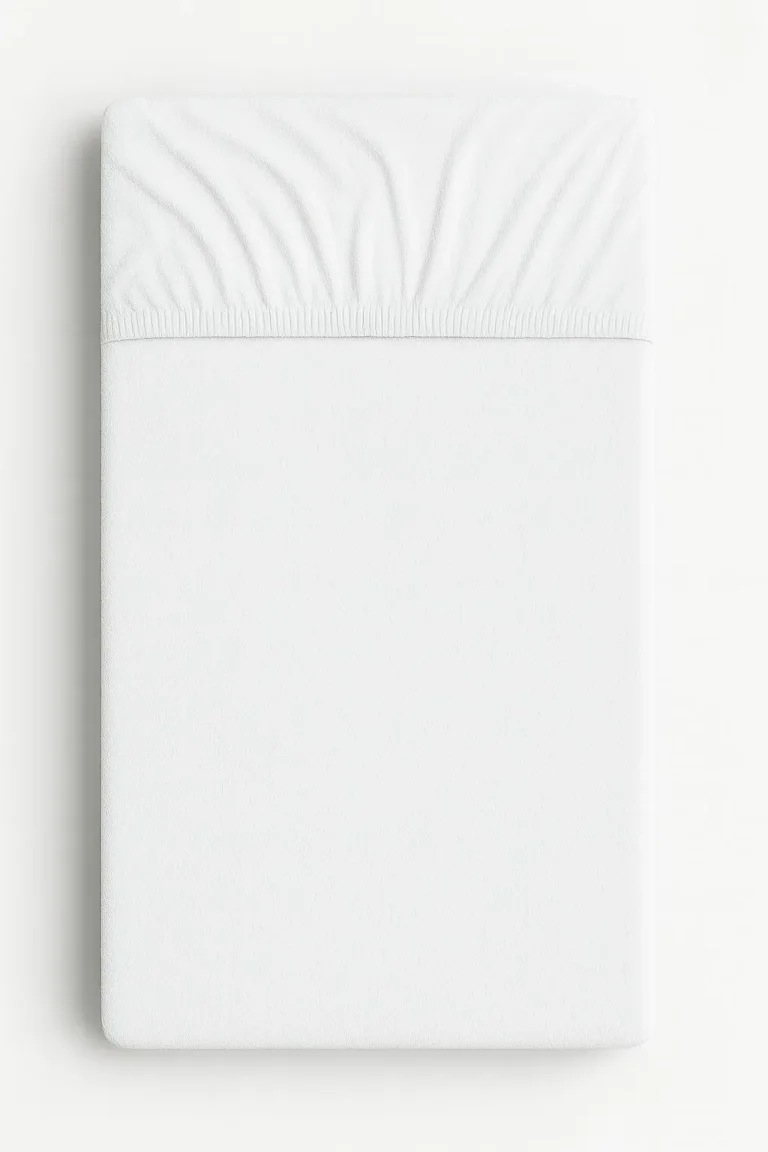 Fitted Terry Sheet 140x70 cm - White