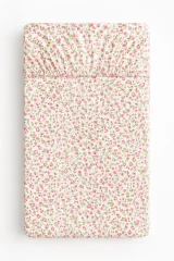 Sheet made of cotton 120x60cm -little pink flowers