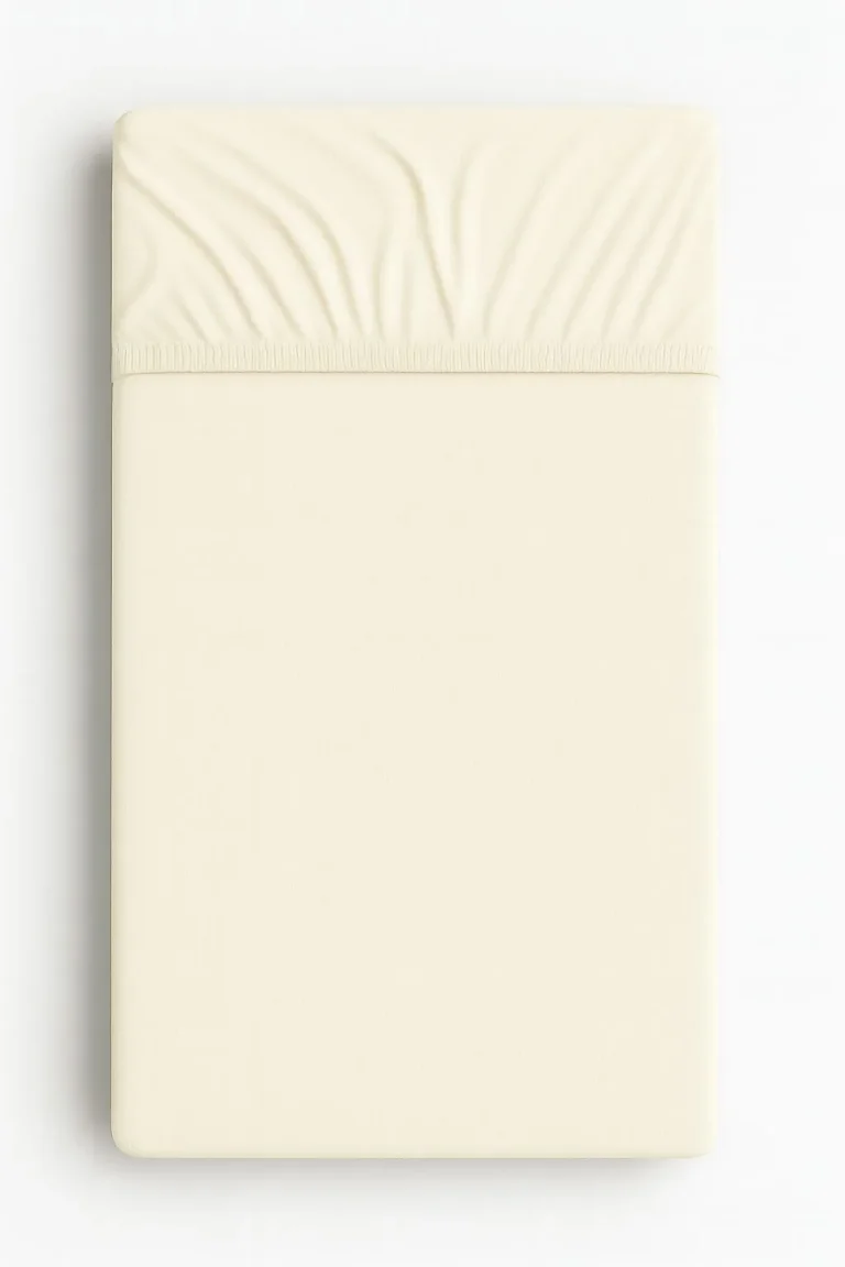 Sheet made of cotton jersey 120x60cm - cream
