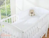 Bedding set 3-pcs 120x90 - Hanging Hearts white 4