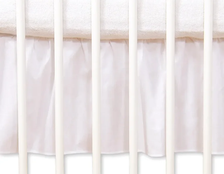 Dust Ruffle-Masking flounce 140x70cm- Hanging Hearts white