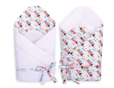 Double-sided baby nest with bow - doggies 2