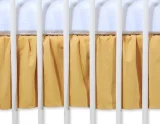 Dust Ruffle Crib - Bed Skirt - Masking flounce 120x60cm - toffee 2