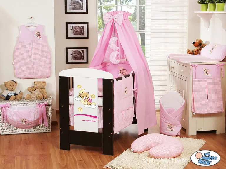 Canopy made of  fabric- Good Night pink