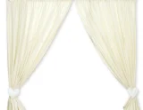 Curtains for baby room- Milo- Teddy Bear with heart white
